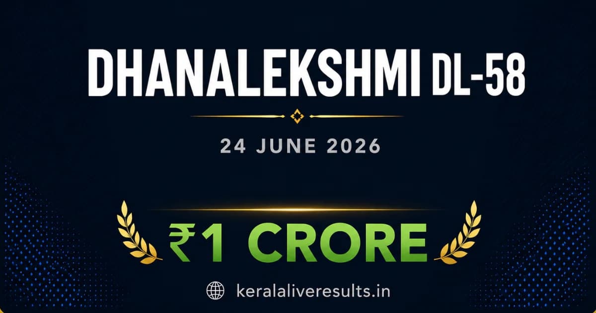 Dhanalekshmi DL-58 Lottery Ticket